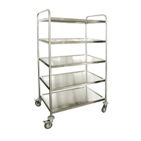 DT-73:รถเข็นสแตนเลส5ชั้น 
Stainless 5 levels trolley- AM48